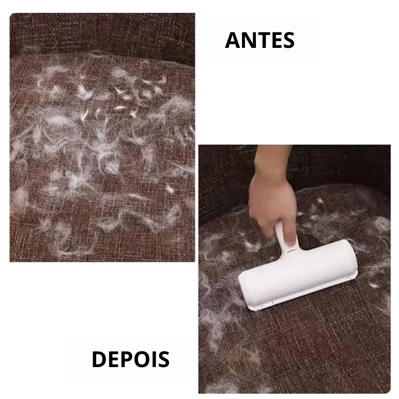 Removedor de Pelos para Cães e Gatos - Base Auto-Limpante, Eficiente e Prático