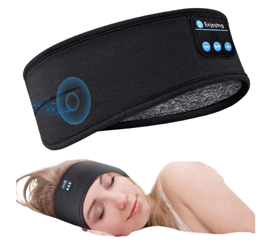 Faixa Esportiva Bluetooth Sem Fio - Headband Versátil para Ouvir Música e Descansar