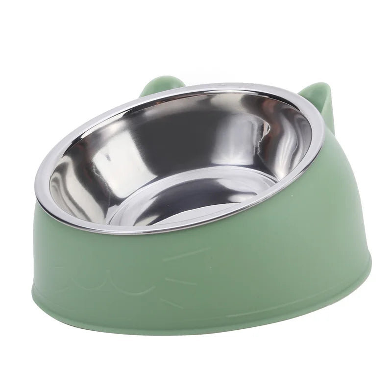 Alimentador para Pet em Aço Inox - Design Criativo para Gatos e Cães - 1 Peça