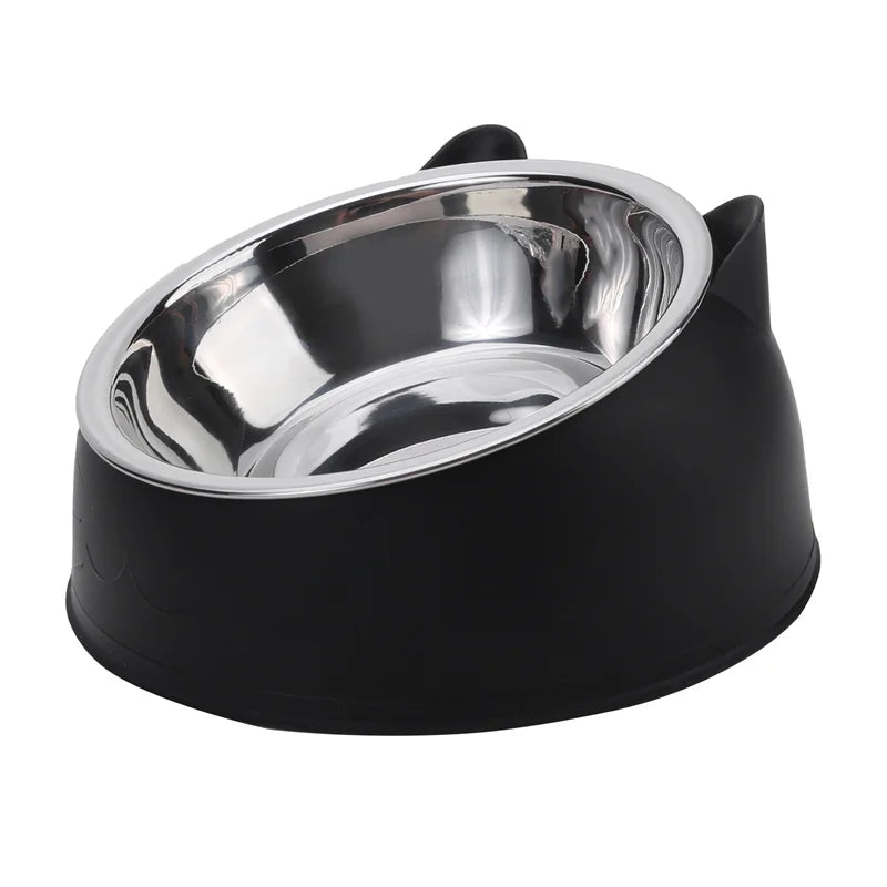 Alimentador para Pet em Aço Inox - Design Criativo para Gatos e Cães - 1 Peça